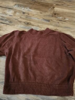 Ericka Classics Mock Neck Brown Sweater